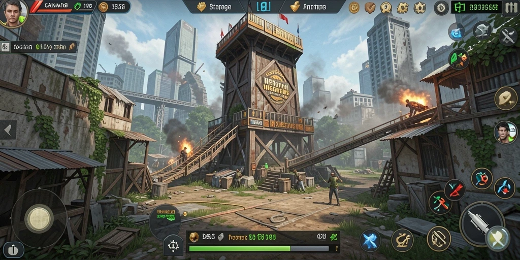 Tampilan gameplay seru dari CANVA168 dalam Tower Defense.