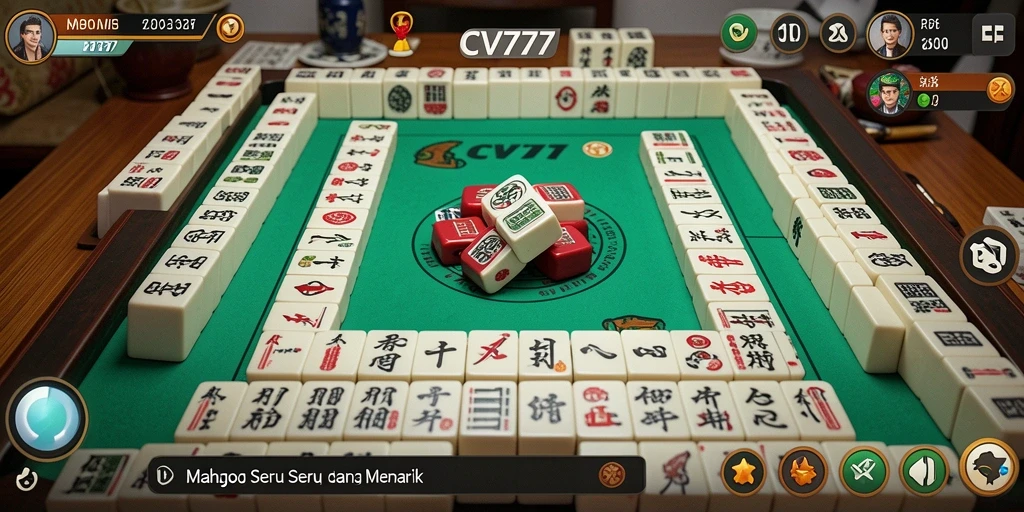 Tampilan gameplay Mahjong yang menarik dan menantang di CV777.
