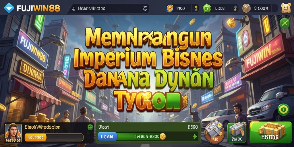 Screenshot gameplay FUJIWIN88 menampilkan aksi manajemen bisnis yang mendebarkan.