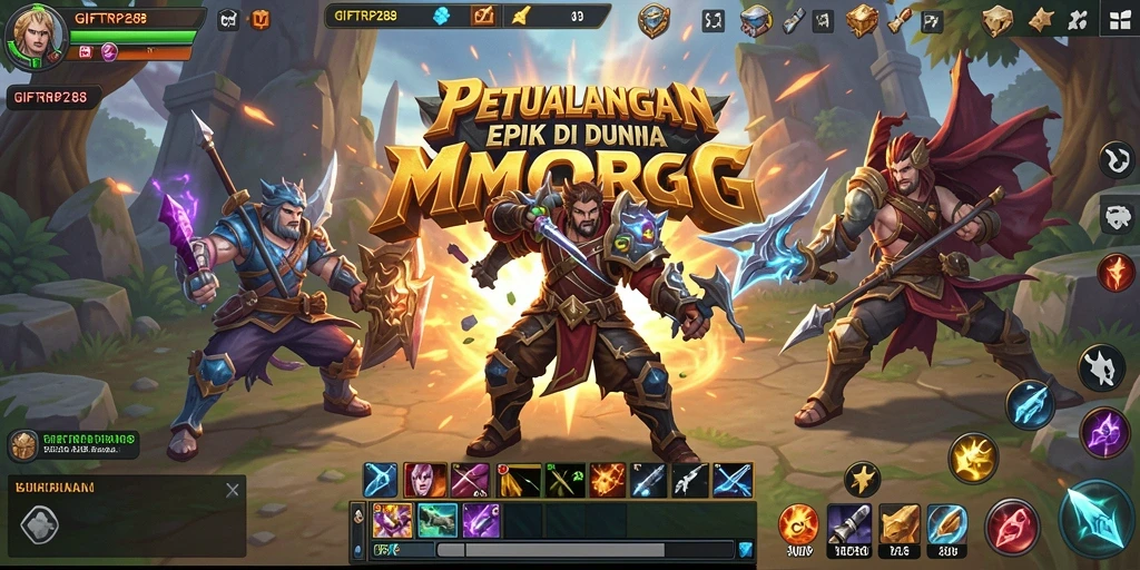 Tampilan gameplay <strong>GIFTRP288</strong> yang menakjubkan memberikan pengalaman petualangan MMORPG yang seru.