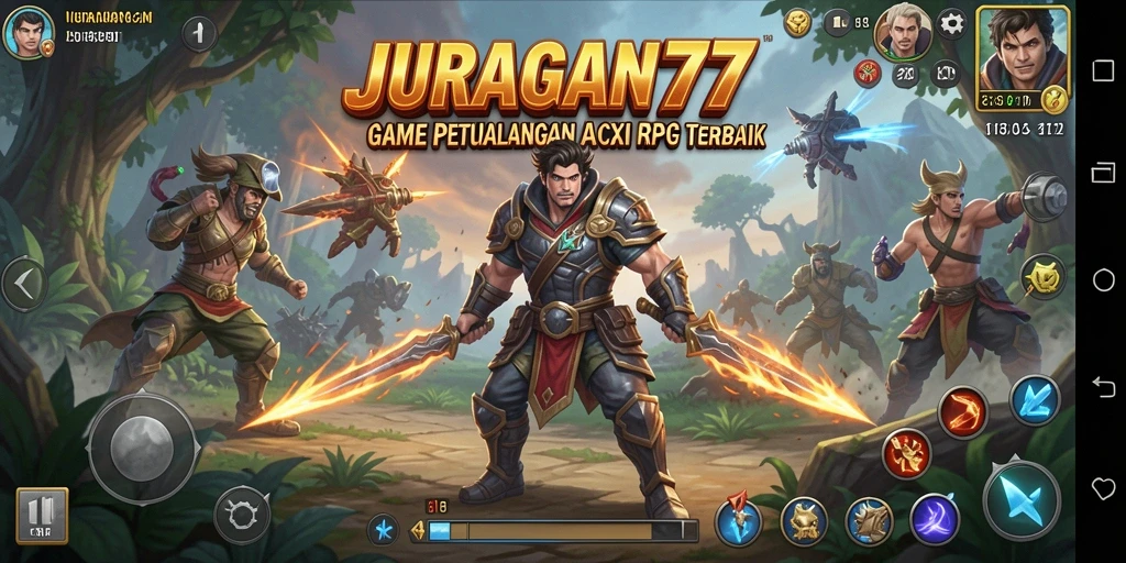 Screenshot dari gameplay seru dalam JURAGAN77.