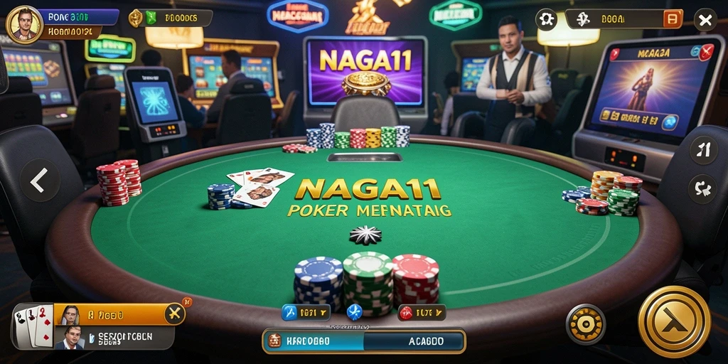 Tampilan gameplay Poker yang menarik di NAGA11.