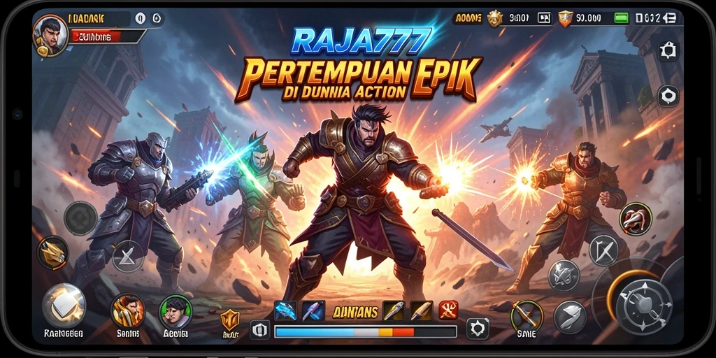 Tampilan aksi seru dalam gameplay RAJA777 yang menegangkan.