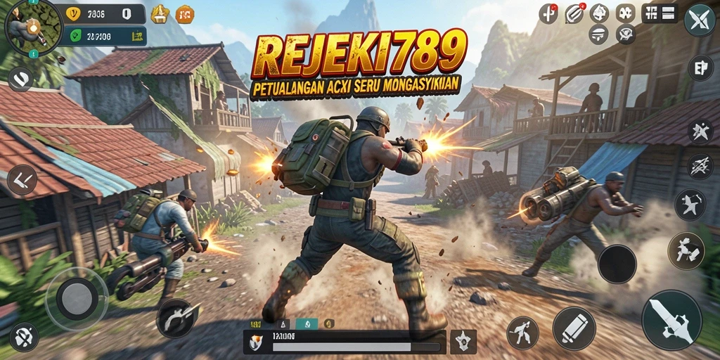 Tampilan menarik dari gameplay aksi di REJEKI789.